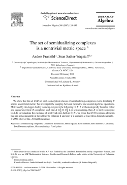 The set of semidualizing complexes is a nontrivial metric space
