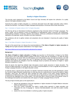 Quality in Higher Education This two