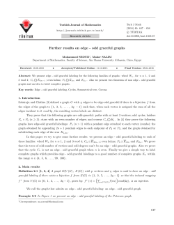 Further results on edge - odd graceful graphs