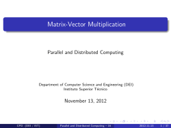 Matrix-Vector Multiplication