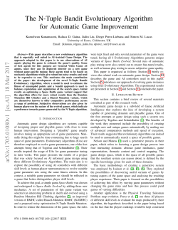 The N-Tuple Bandit Evolutionary Algorithm for Automatic Game