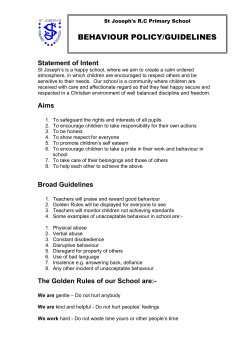 St Joseph`s RC Primary School