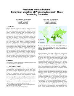 Predictors without Borders: Behavioral Modeling of Product