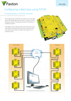 Configuring a Net2 plus using TCP/IP