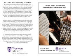 Final round program (2017) - Don Wright Faculty of Music