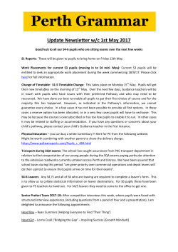 Parent Bulletin 01/05/2017