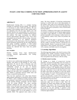fuzzy and tile coding function approximation in agent coevolution
