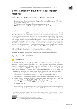 Better Complexity Bounds for Cost Register Machines