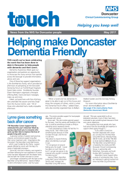 May 2017 - Doncaster CCG