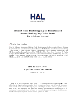 Efficient Node Bootstrapping for Decentralised Shared - HAL