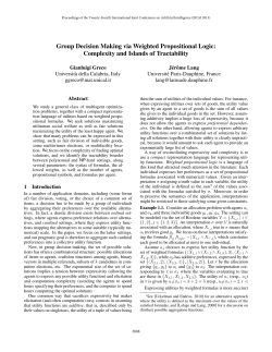 Group Decision Making via Weighted Propositional Logic