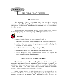 Meaning of Policy - CLSU Open University