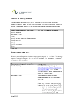 Operating your vehicle