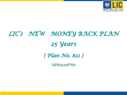 25 years ~ Surrender Value Money Back Plan