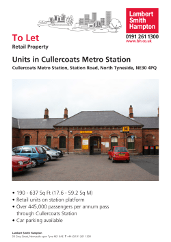 To Let,Cullercoats Metro Station, Station Road, North