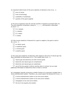 An important determinant of the price elasticity of demand is the