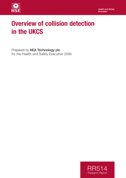 Overview of collision detection in the UKCS