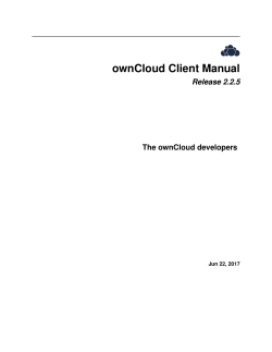 ownCloud Client Manual - ownCloud documentation