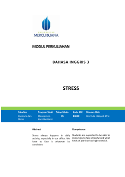 modul perkuliahan bahasa inggris 3 stress