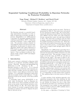 Sequential Updating Conditional Probability in Bayesian Networks
