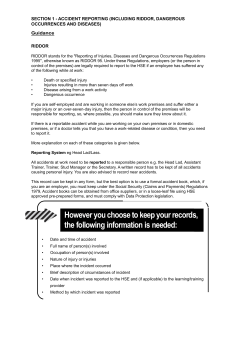 Guidelines on Good Working Practices, Specific Legal Policies and