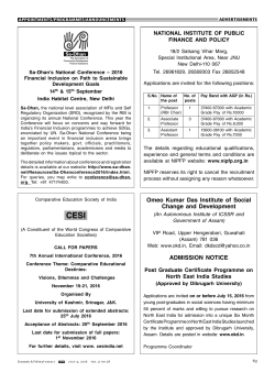 Omeo Kumar Das Institute of Social Change and Development