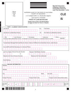 Proof of Claim - Castlight Shareholder Litigation