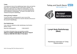 Lymph Node Radiotherapy (Male) - Torbay and South Devon NHS
