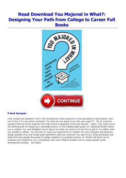 Read You Majored in What?: Designing