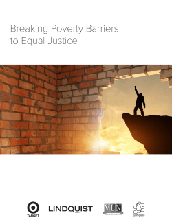 Breaking Poverty Barriers to Equal Justice