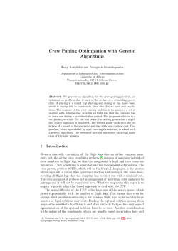 Crew Pairing Optimization with Genetic Algorithms