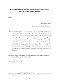 The demand driven and the supply-sided input-output