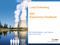 IAEA Technical Meeting – Load Following Sept 4