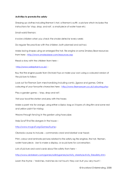 Activities to Promote Fire Safety