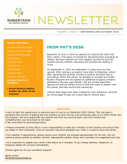 SSCY - Robertson Early Enrichment Program