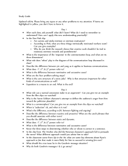 Study Guide Updated 4/8/14. Please bring any typos or any other