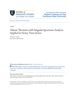 Takens Theorem with Singular Spectrum Analysis Applied to Noisy