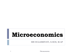 Microeconomics - Sri Sulasmiyati