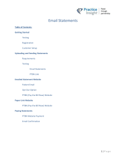 Email Statements