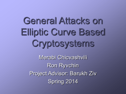 Elliptic Curve Cryptography