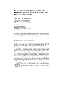 On the existence of optimal portfolios for the utility maximization