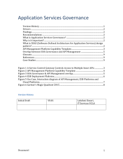 Application Services Governance goes beyond API Management. It