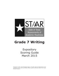 Grade 7 Writing