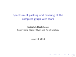 Spectrum of packing and covering of the complete graph with stars