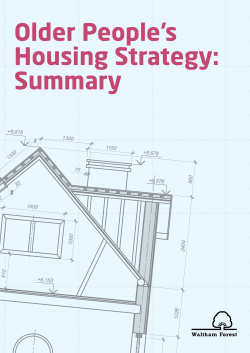 Older People`s Housing Strategy: Summary