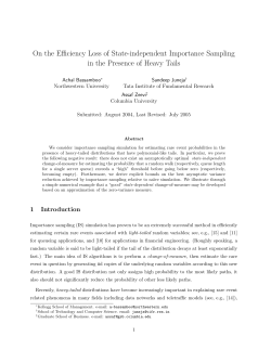 On the Efficiency Loss of State-independent Importance Sampling in