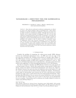 TANGLEGRAMS: A REDUCTION TOOL FOR MATHEMATICAL