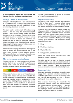 Change-Grow-Transform resource