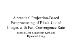 A practical Projection-Based Postprocessing of Block