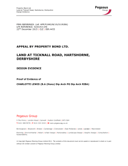 Proof of Evidence - Planning Applications, Decisions and Appeals